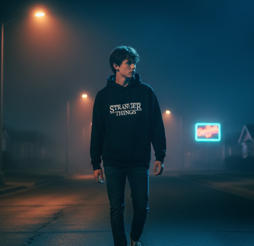 NYXOOO Letter Print Loose Fit Hoodie - Oversized Premium Streetwear