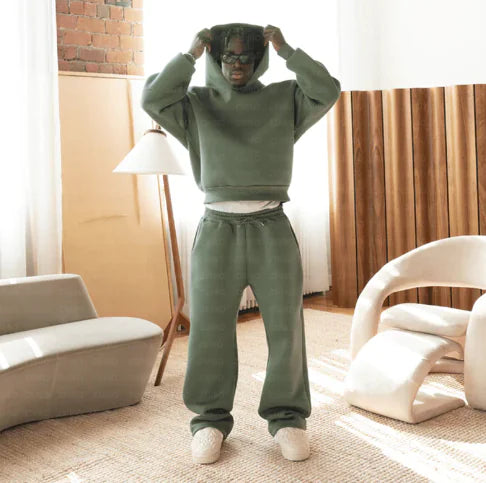 NYXOOO Solid Color Sweatsuit Set - Premium Minimalist Streetwear