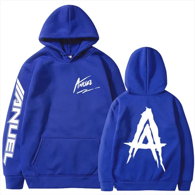 Autumn Fleece Men's Hoodies with Anuel AA Print