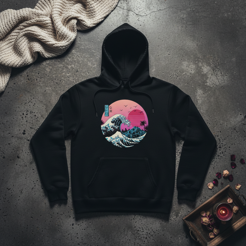 Anime Print Hoodie