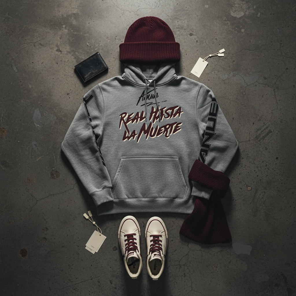 Autumn Fleece Print Hoodie