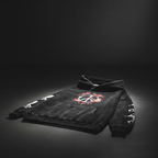 Cinematic Black Peace Sign Hoodie