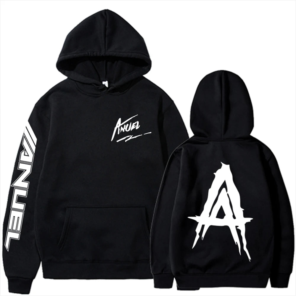 Autumn Fleece Men's Hoodies with Anuel AA Print