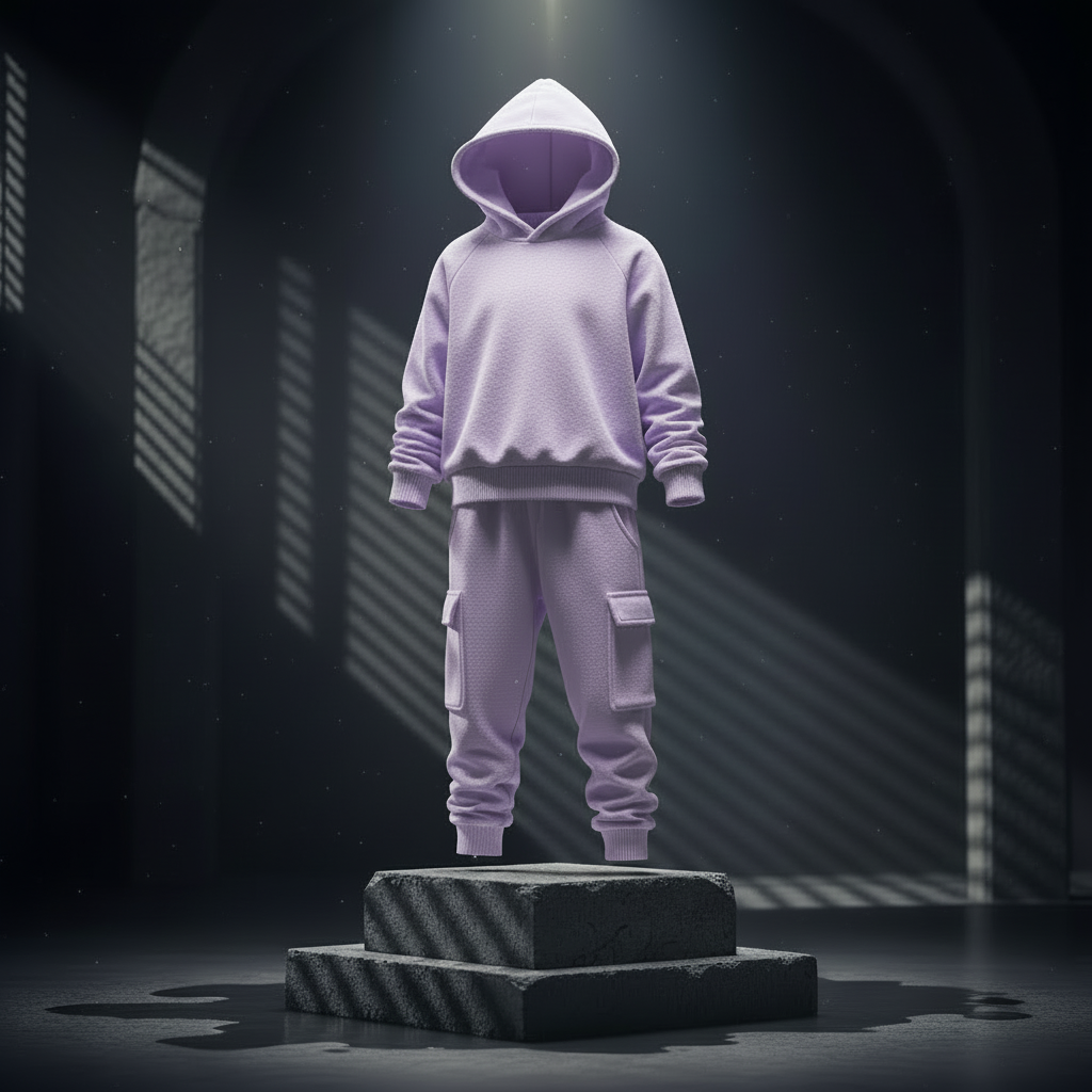 NYXOOO Kids Jogger Sweatsuit Set - Sky Purple