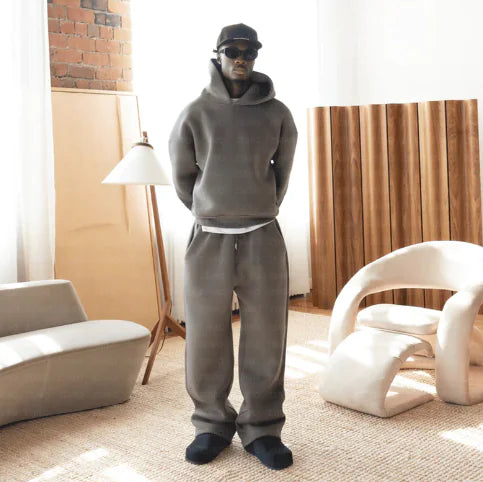 NYXOOO Solid Color Sweatsuit Set - Premium Minimalist Streetwear